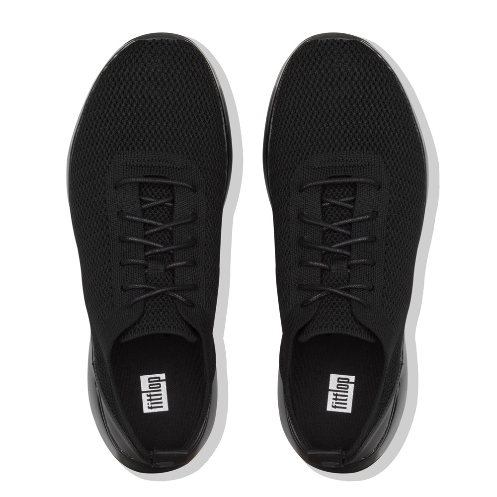 Fitflop Mens Sneakers Black - Flexknit - 95NKYMDIH